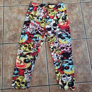 Quickskull and Angel Capri Luxuriously Soft Leggings for Women
